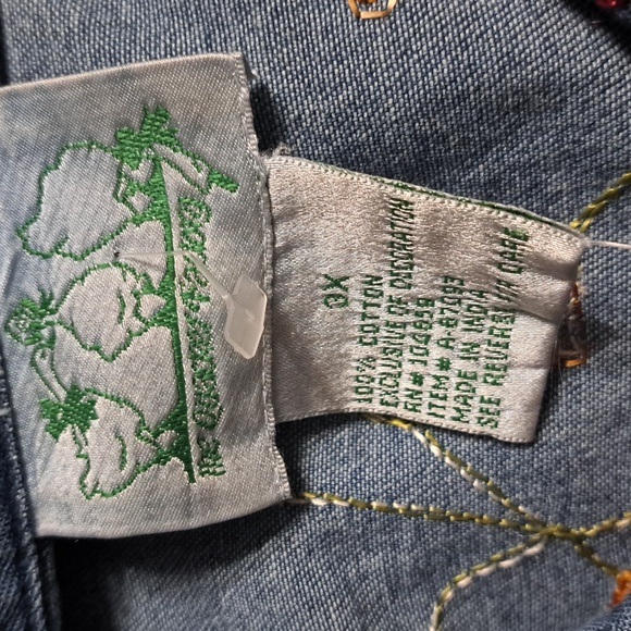 NWT All over beaded denim jacket by Quacker Factory, size 3X - Picture 3 of 5